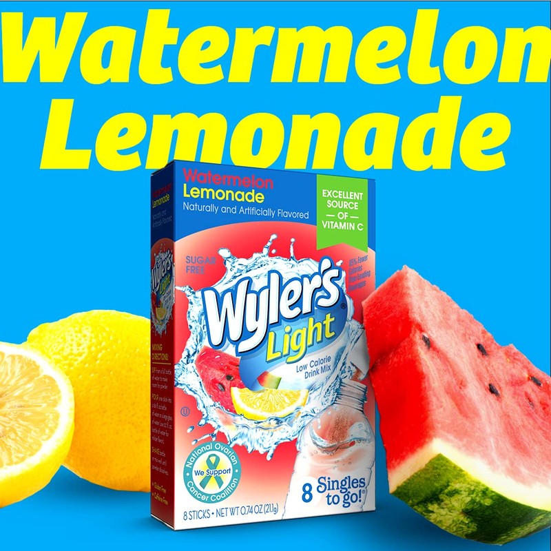 Wyler's Light Singles To Go Powder Packets, Water Drink Mix,
