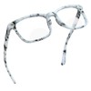 YEIN Bifocal Reading Glasses with Clear Lenses, Spring Hinge Blue