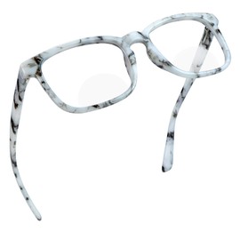 YEIN Bifocal Reading Glasses with Clear Lenses, Spring Hinge Blue Light Blocking Glasses (+0.75/+3.00magnification)