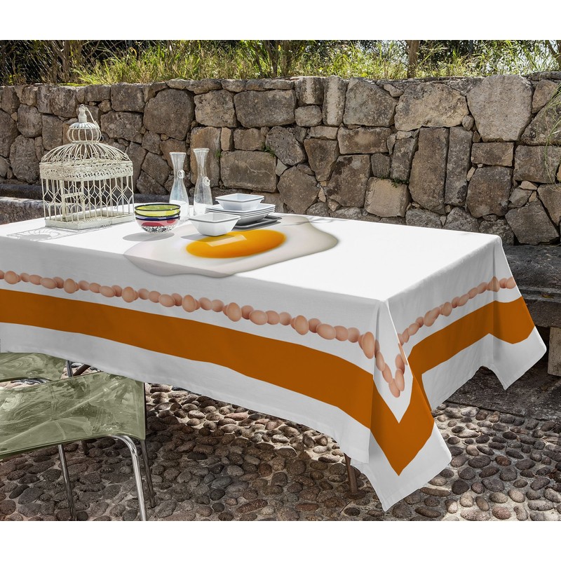 Italian Bed Linen Panama Digital Printed Tablecloth, 150x180cm, TV24, TV