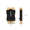 Colibri V-Cut Cigar Cutter | Black with Gold Accents |
