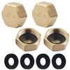UTXN 4 Pieces Brass Caps 3/4 Inch Blanking Caps Radiator