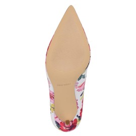 Nine West Women's Fresh Pointy Toe Pump, Pink Tea Party Floral Multi 665, 7.5