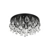 Kenroy Home Cascade 3-Light Flush Mount - Black