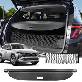 OPS AOTO Cargo Cover for 2022 2023 2024 2025 Hyundai Tucson Accessories(Carbon Fiber Look),Rear Trunk Cover for Hyundai Tucson 2022-2025 Accessories Privacy Screen Retractable Security Shade