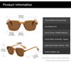 Long Keeper Large Sunglasses Rectangle Retro 90s Square Sunglasses Uv400