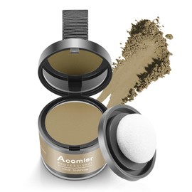 Acomler Instantly Root Cover Up Hairline Shadow Powder for Thinning Hair, Grey Hair, Eyebrows, Beard Lines, and Bald Spots (Coffee)