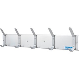 Global Industrial 36" W Coat Rack with 5 Hook - Silver