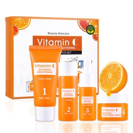 Geschenkset Frauen,4pcs Skincare Set für Haut Reinigung und Tägliche Pflege-Produkten,Gesichtspflege Set Damen für Nähren Intensiv Verbessert Effektiv Raue und Stumpfe Haut als Geschenke für Mädchen