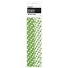 Paper Straws 10/Pkg-Midnight Black Decorative Dots