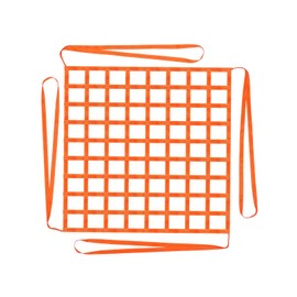 bechoanigel Load Securing Net 1 x 1 m - 300 kg Load Capacity, Barrier Net Mesh Size 10 cm - Hanging Cargo Net for Load Jacks, Vertical Lifting, Robust Lifting Net for High Loads