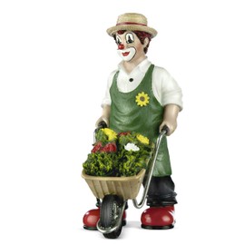 Gildeclown Decorative Figurine Clown Garden Happiness - Guild Clowns to Give as a Gift - in Gift Box Height 16 cm
