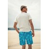 Lzzidou Men's Swim Trunks Quick Dry Hawaiian Board Shorts Lined