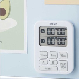 Dretech Digital Magnetic Mini Dual Kitchen Cooking Timer T-548, T-548 / 드레텍 디지털 자석 미니 듀얼 주방 쿠킹 타이머 T-548,  T-548
