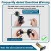 RAZCC Passage Door Knobs, 10 Pack Matte Black Door Knobs,