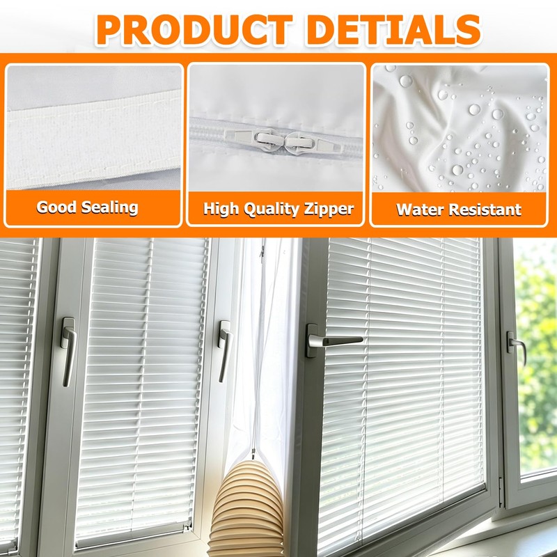 HUAREW 400CM(157") Portable Air Conditioner Window Seal Kit