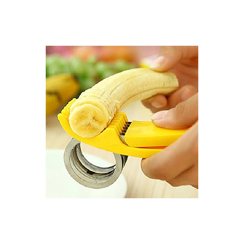 Cortador de Plátano Herramienta de Corte de Acero Inoxidable Gadget