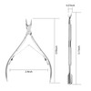 Ejiubas Cuticle Pusher Cuticle Nipper Stainless Steel Cuticle Trimmer Cuticle