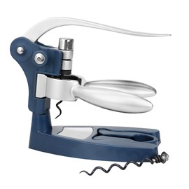 MichaelGraves Rabbit Vertical Levered Wine Bottle Opener – Holding Base, Extra Long Corkscrew and Foil Remover Included