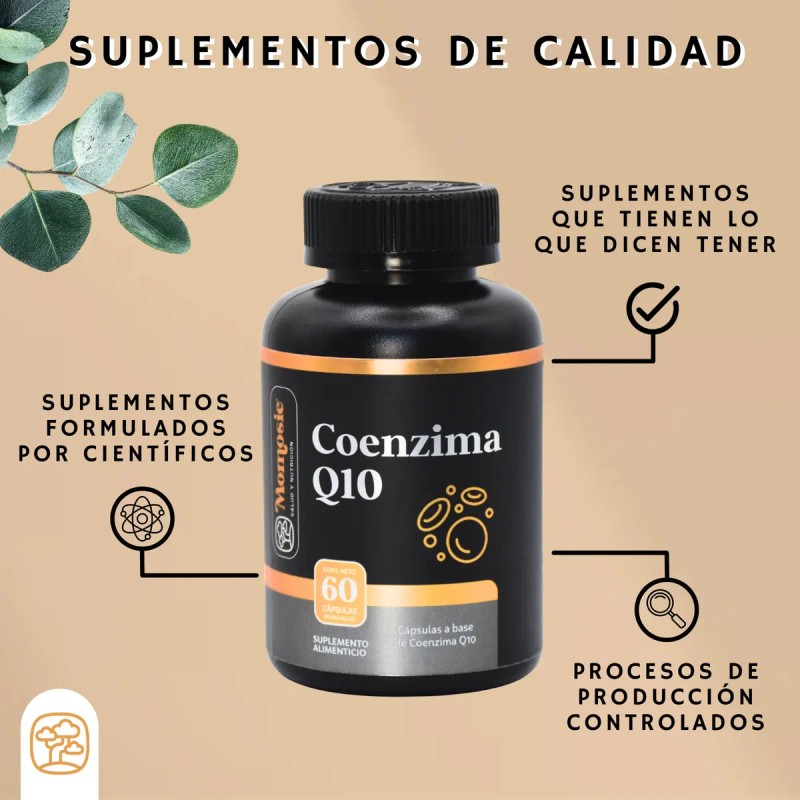 Coenzima Q10 Cápsulas 500 1000mg Por Porción Momosie Antioxidantes