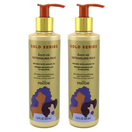 Pantene Gold Series Leave-In Detangling Milk 7.6 Ounce (Pack of 2)