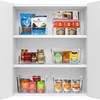 Sorbus Clear Plastic Fridge Organizer Bins, Versatile Kitchen, Cabinet, Food
