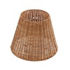 Aspen Creative 32985, Empire Natural Rattan Spider Shade, 6" Top