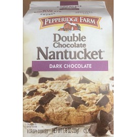 Pepperidge Farm 4x Pepperidge Farm Double Dark Chocolate Nantucket Cookies 7.75 oz - 4 BAGS BULK