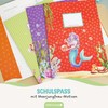 Papierdrachen 8 high-quality paper notebook covers for children, A4, mermaid