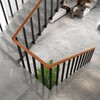 34/36/38/40/42in Side Mount Stair Railing Posts, Indoor Outdoor 270°Adjustable Metal