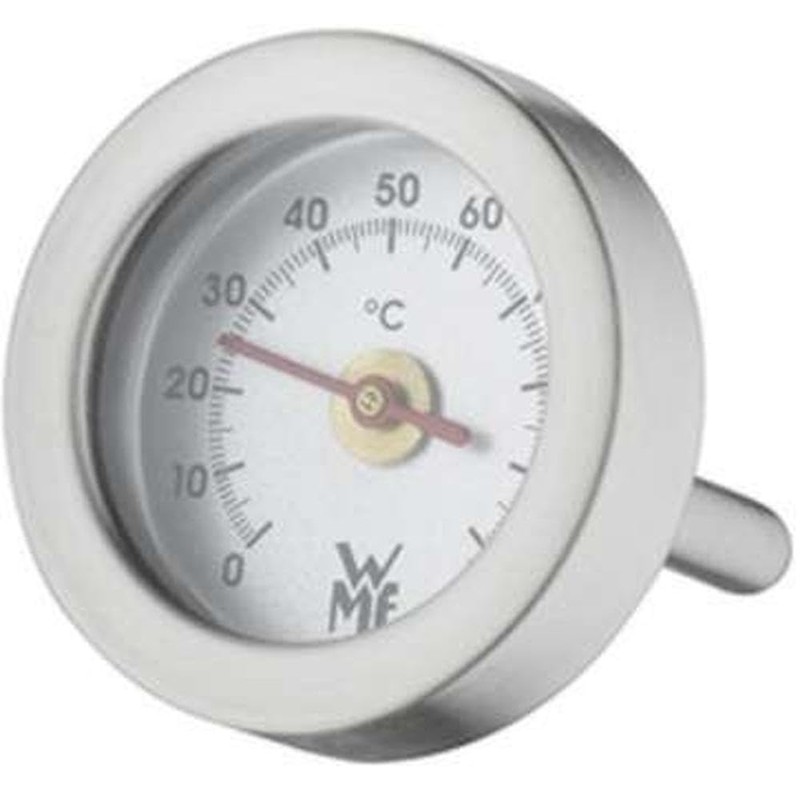 WMF Vitalis Thermometer, Ersatzteil für Dampfgarer Glasdeckel rechteckig, Cromargan Edelstahl