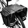 KLERICER Bike Rear Rack Double Pannier Bag, 30L Waterproof Bicycle