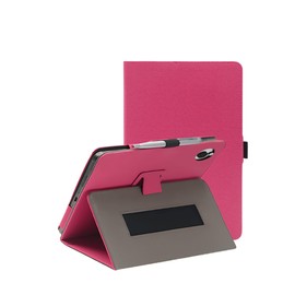 Case for Wacom MovinkPad 11 Tablet 11 Inch, FJIASTB PU Leather Folding Cover with Pen Holder and Wrist Strap, Business Travel Portable (Rose Red)