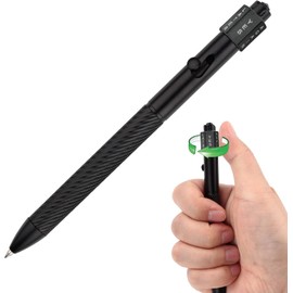SMOOTHERPRO Fidget Spinning Bolt Action Pen, Retractable Ballpoint Pen with Decision Wheel, Compatible with Pilot G2 Refills, EDC Pen for Office & School, Valentine's Day Gift, Limited Edition Black