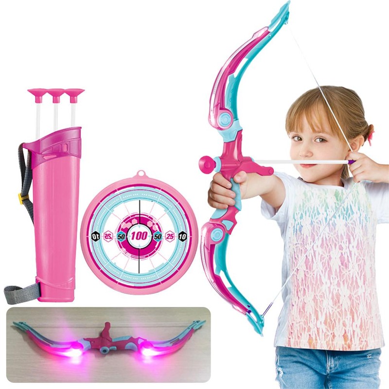 Children Archery Set Including Board Arrow Holder Suction Cup Arrows