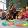 Car Track with 2 LED Race Cars Toys, 240 Pieces