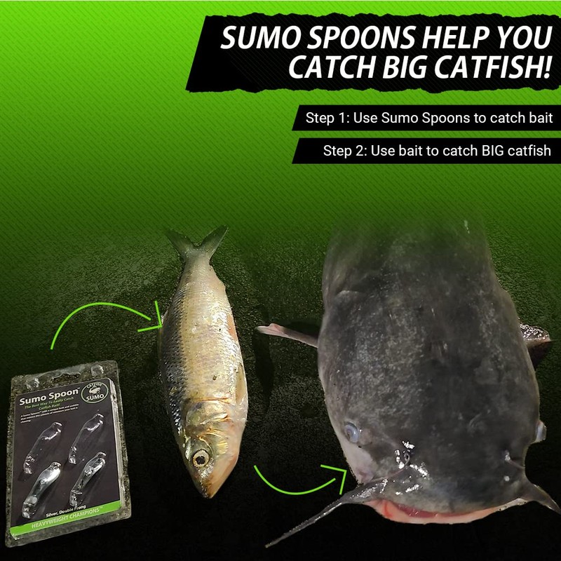 Sumo Spoon - Cuchara de cebo de pesca para saltar,