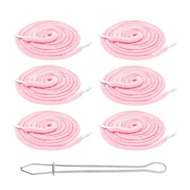 Mandala Crafts Baby Pink Drawstring Replacement Draw Cord for Sweatpants Waist - 6 55 Inch Cotton Round Drawstring Cord Hoodie String Replacement & Drawstrings Threader