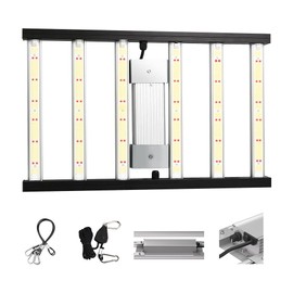 CANAGROW CG1500 LED Growing Lights for Indoor Plants 4x2ft Coverage with High Yield Diodes, Sunlike Full Spectrum Dimmable Plant Lamps for Hydroponic Indoor Seeding Veg Bloom Greenhouse