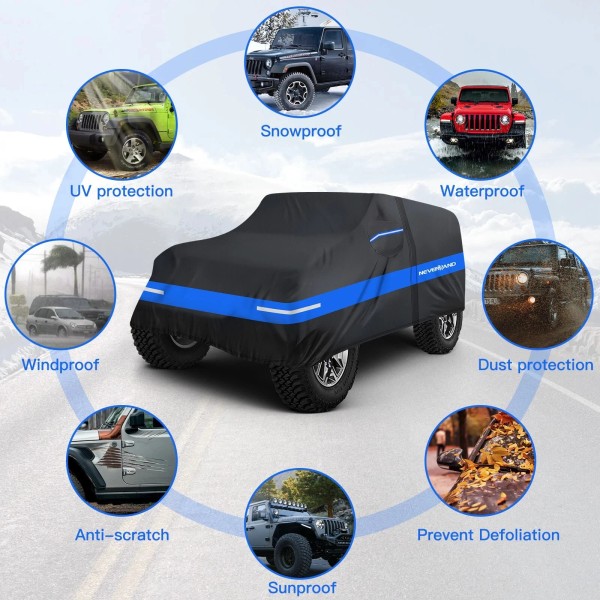 Neverland SUV Car Cover Heavy Duty Sun UV Dust Protect