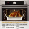 15 Inch Stainless Steel Roasting Pan with V-Shaped Rack and