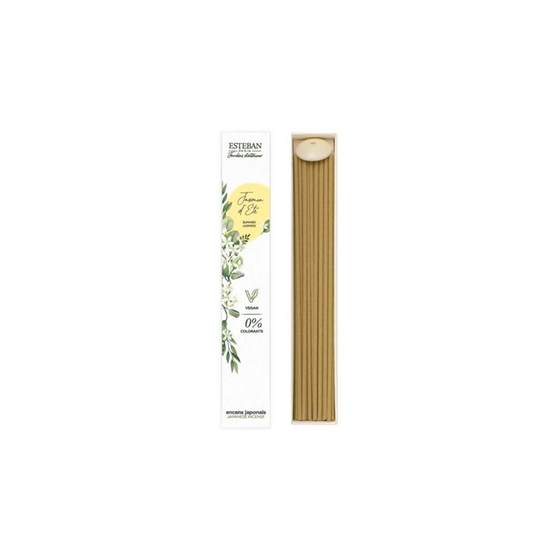 Esteban Interior Garden Natural Summer Jasmine Sticks, 40 Sticks Incense,