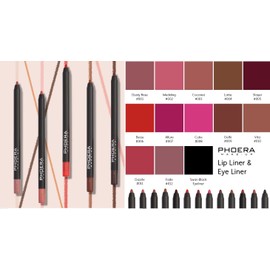 AQUAPURITY PHOERA Matte Super Smooth Pigmented Lip Liner Long-lasting Smudge proof Matte Lip Pencil Waterproof Makeup Contour Lipliner MATTE SUPER SMOOTH (005 Slayer)