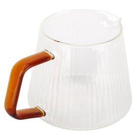 Coffee Cup High Borosilicate Transparent Thickened Tea Cup with Handle for Home Coffee Shop350ml