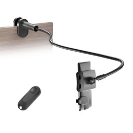 Bedside Tablet Holder for Kindle Reading in Bed with Remote Page Turner, Hands Free Desk Gooseneck Stand for Kindle Accessories, Gifts for Readers