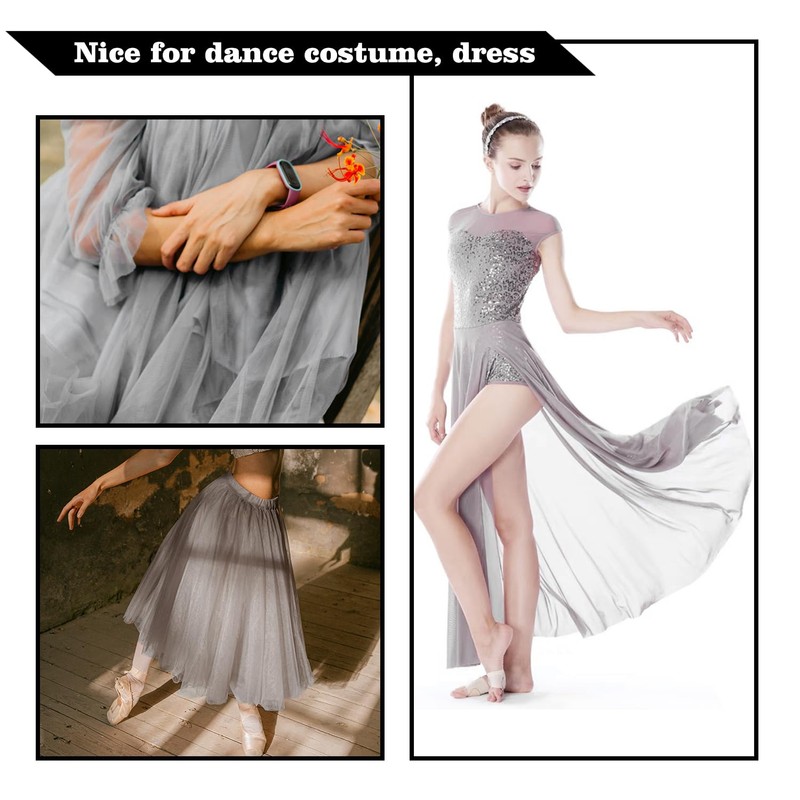 Power Mesh Fabric Superfine 4-Way Stretch Net Fabric Nylon Spandex