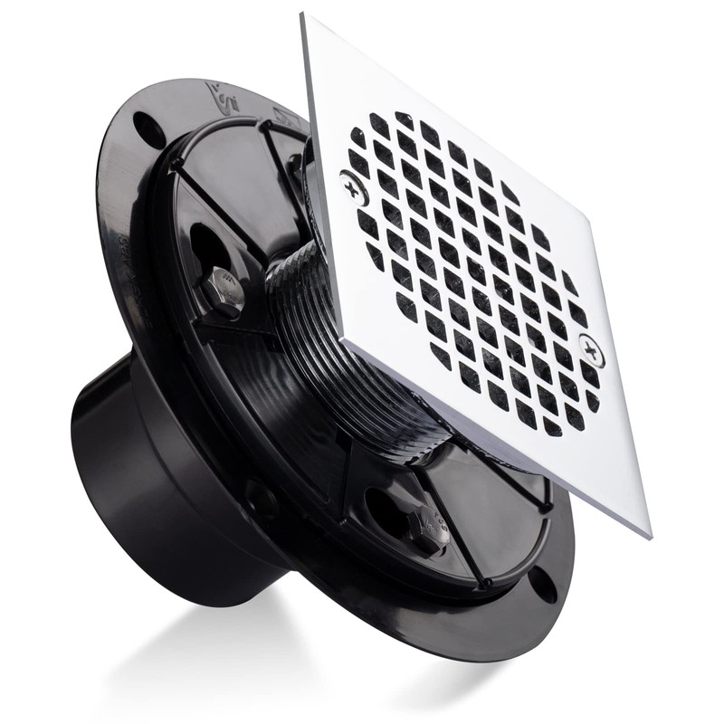 4" Shower Drain with Copper Strainer Top Chroming or 2"