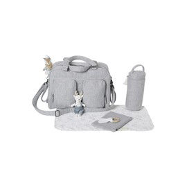 VERTBAUDET Nappy Bag, Family, Sweatware Grey Mottled, One Size