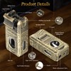 DXXULL Cigar Lighter, 7-in-1 Cigar Lighter Set: Dual-Flame Windproof, Visual
