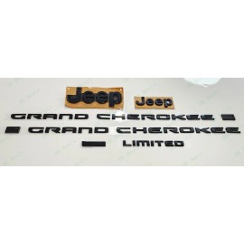 Grand Cherokee Gloss Black Front Rear Door Rear Limited L Emblems 2021+ Jeep Grand Cherokee L
